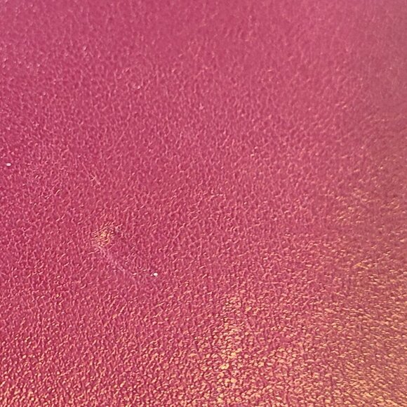 Coach Wristlet Violet Fuchsia Leather Full Zipper Clutch Wallet Coin Purse - Picture 6 of 12